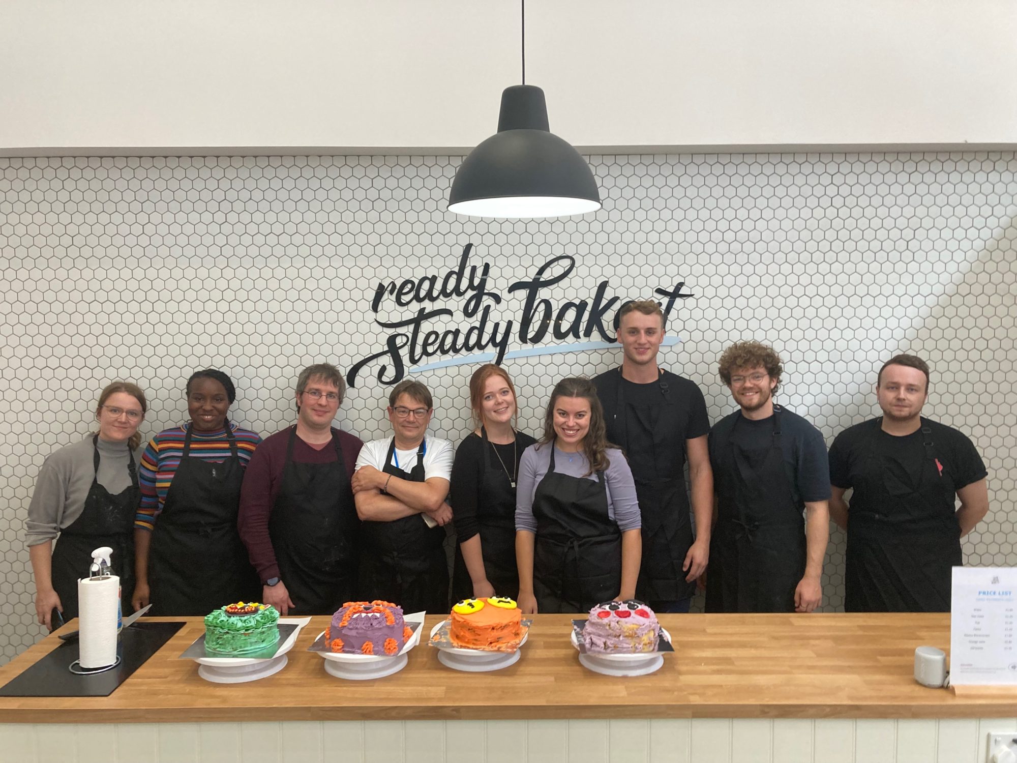 team photo at ready steady bake